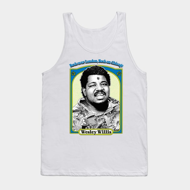 Wesley Willis / Retro Style Fan Art Design Tank Top by DankFutura